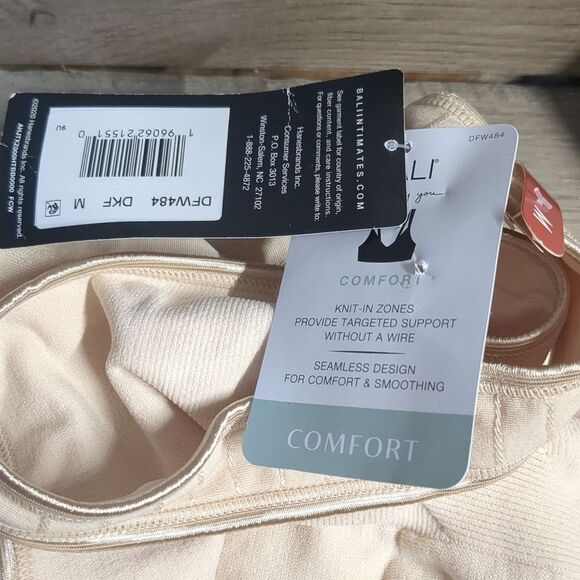 NWT Bali Comfort Fit Women's Wire-Free Bra Size Medium, beige - Picture 8 of 8